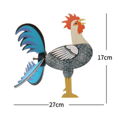 2024 Best Garden Decor-The live rooster windmills