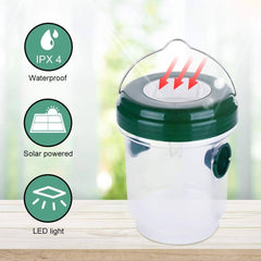 Garden Solar Powered Wasp Trap Bee Trap Flying Insect Trap