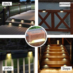 LED Solar Lamp Path Staircase Outdoor Waterproof Wall Light🔥BUY MORE SAVE MORE