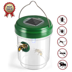 Garden Solar Powered Wasp Trap Bee Trap Flying Insect Trap